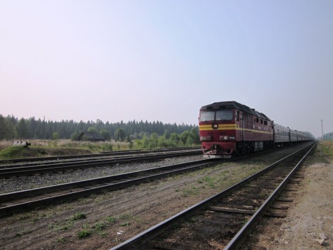 пригороднй поезд в Кировской области