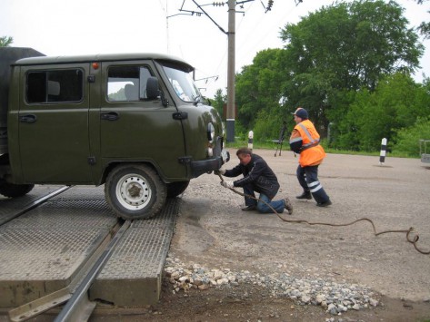 ДТП на перезде в Кировской области 2