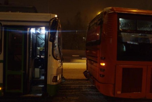 столкнулись два автобуса в Кирове2