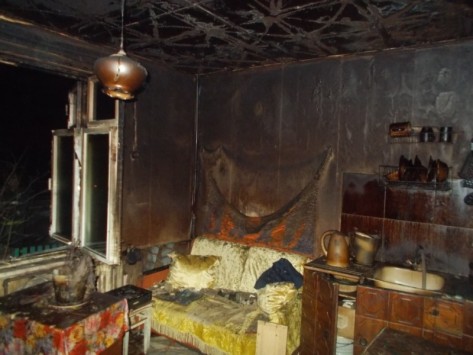при пожаре в  Вятскополянском районе погибла пенсионерка 2