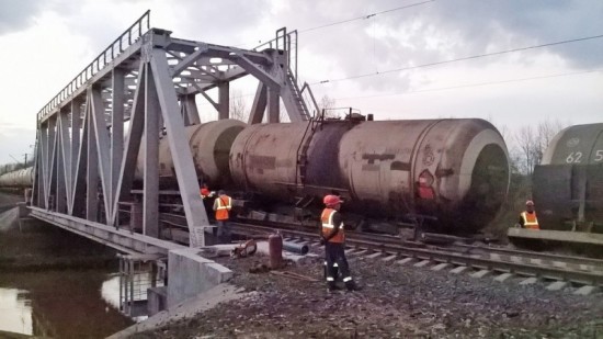 В Кирово-Чепецком районе произошёл сход порожних цистерн грузового поезда