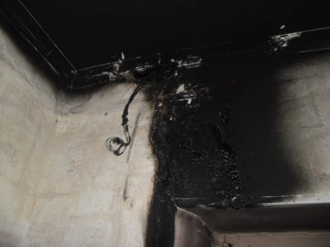 В Кирове на улице Спасской произошел пожар в квартире.