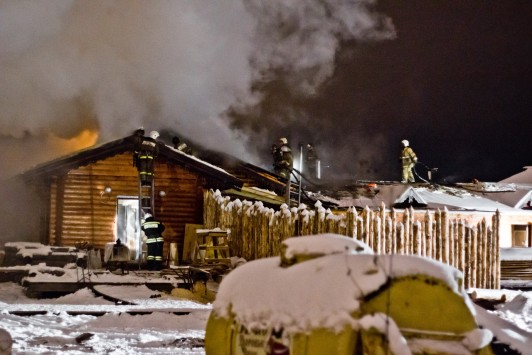 Ночью в Кирове горели «Хлыновские палаты»