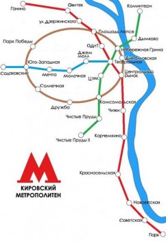 Появилась схема надземного метро в Кирове