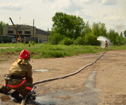 На станции Лянгасово прошли соревнования пожарных поездов Кировского региона ГЖД