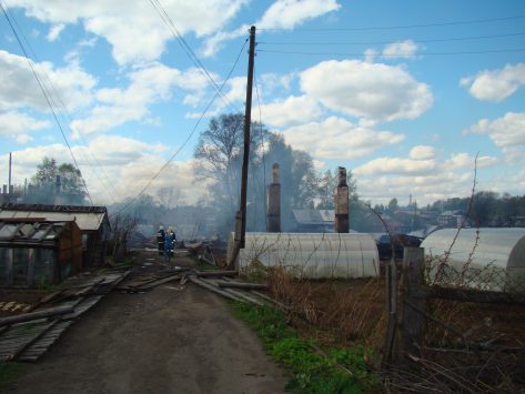 Фото: В Кировской области сгорели четыре многоквартирных дома
