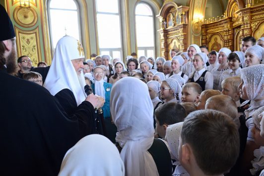 Патриарх Кирилл посетил Вятскую православную гимназию