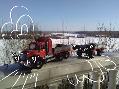 рузовик и Прицеп приехали к нам в Киров рассказать о своих приключениях. 