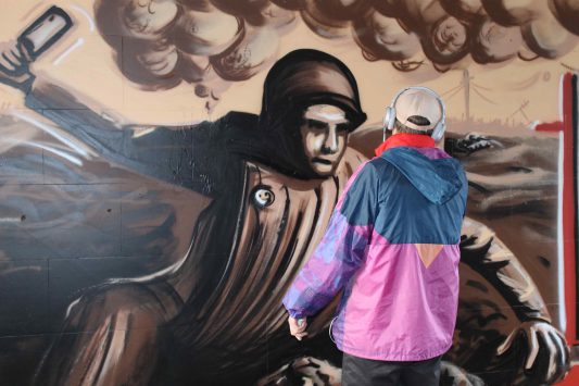 В Кирове появилось граффити в честь Дня Победы