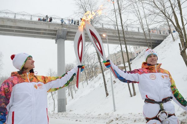 эстафета олимпийского оня в Кирове