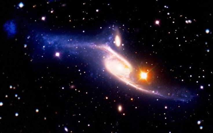 последствия столкновения спиральных галактик