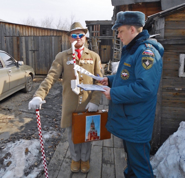 Вятский модник из Кировской области прошел противопожарный инструктаж