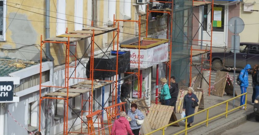 Фасады домов в исторической части Кирова преображаются