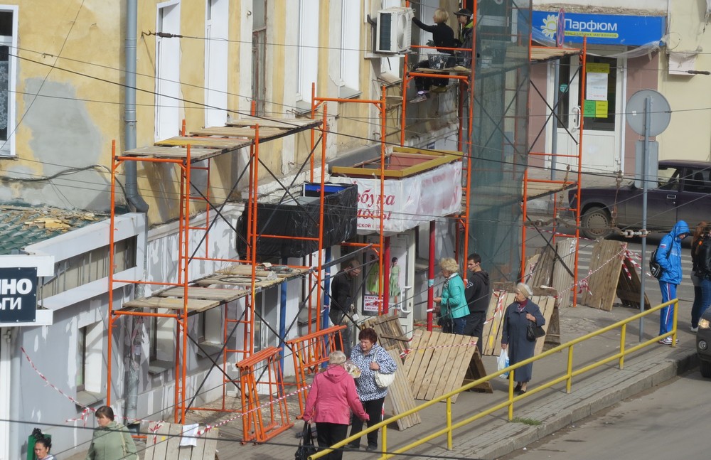 Фасады домов в исторической части Кирова преображаются
