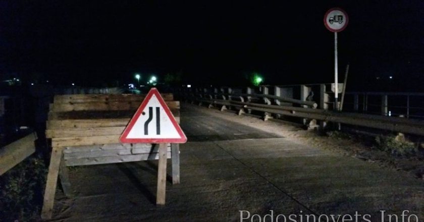 В Подосиновце из-за угрозы обрушения перекрыли мост
