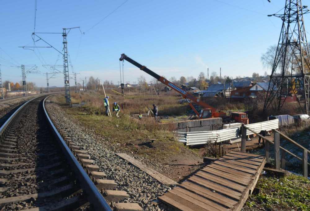 В ноябре откроют пешеходный переход через Транссиб в Нововятске