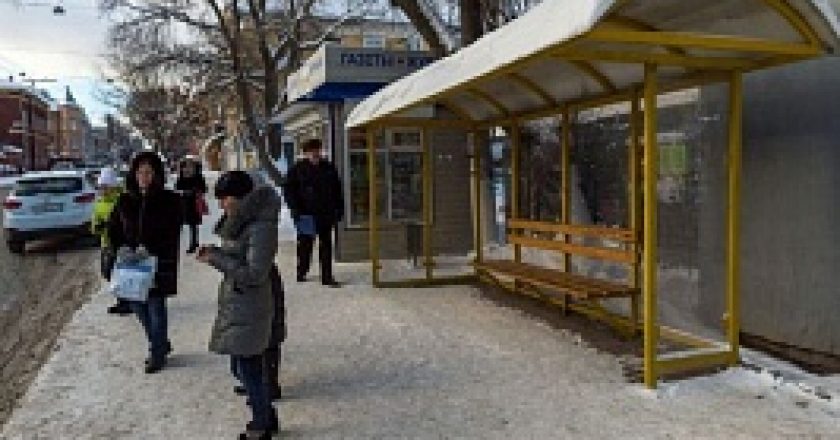 В январе в Кирове установили 10 новых остановочных павильонов
