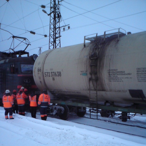 В Оричевском районе с рельсов сошла цистерна грузового поезда