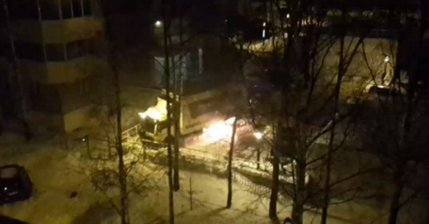 В Кирове сгорел грузовик