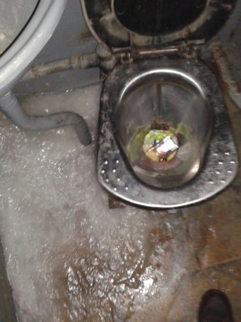 Пользователи «Пикабу» высмеяли заледенелый туалет в кировской электричке