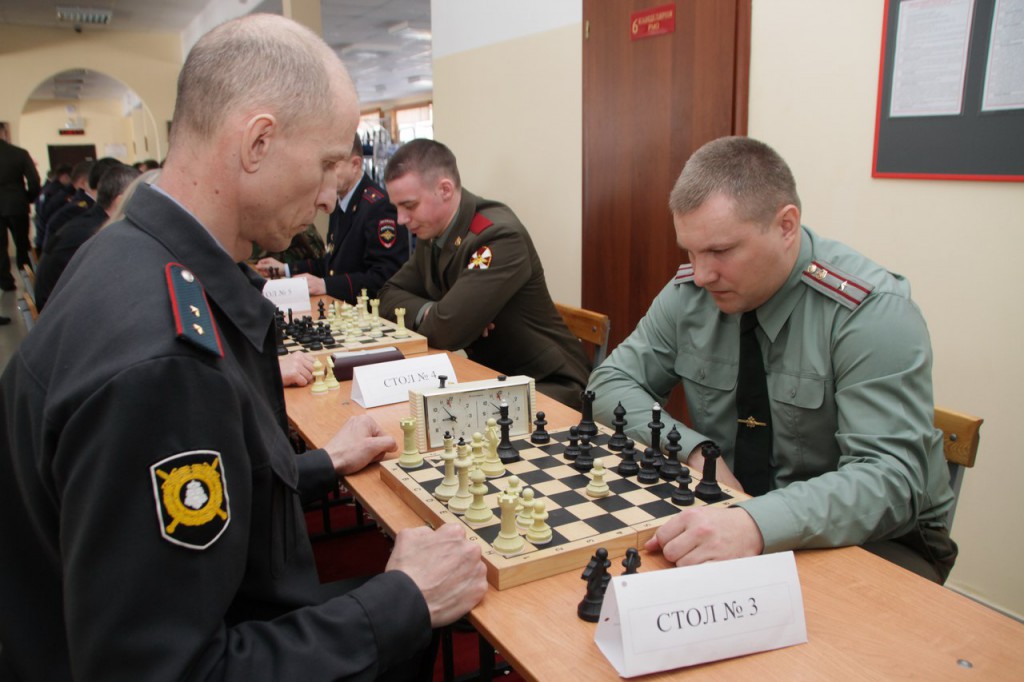 Сборная Управления Росгвардии по Кировской области заняла 1 место на окружном чемпионате по шахматам 