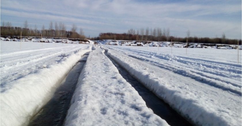 Ледовую переправу в Арбажском районе закрыли