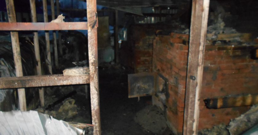 В Кирове из-за неисправного дымохода сгорела котельная