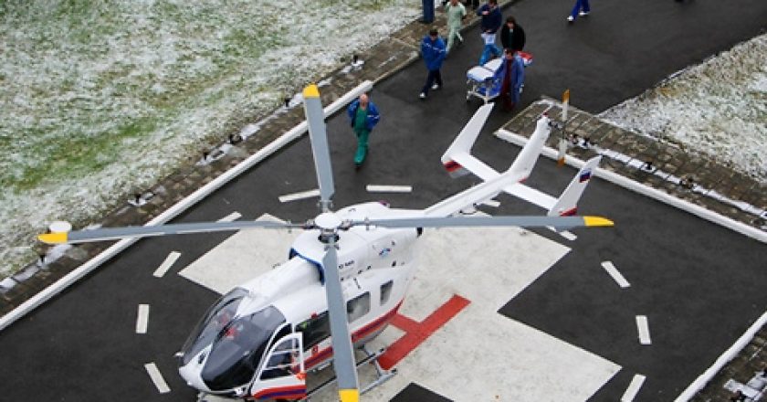 В Кирове началось строительство вертолётных площадок для санавиации