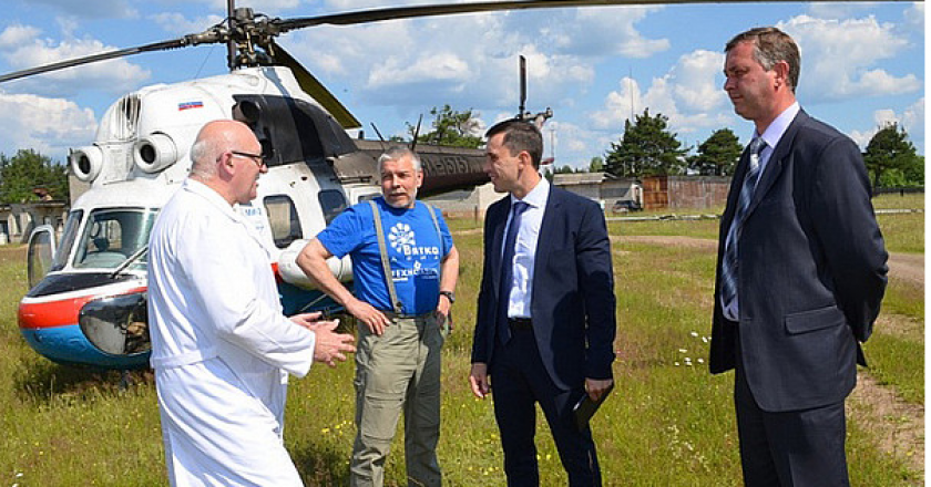 Пациентку из Песковки доставили в Омутнинск силами санитарной авиации