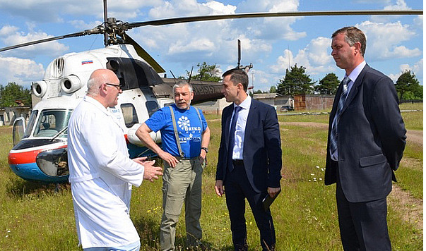 Пациентку из Песковки доставили в Омутнинск силами санитарной авиации
