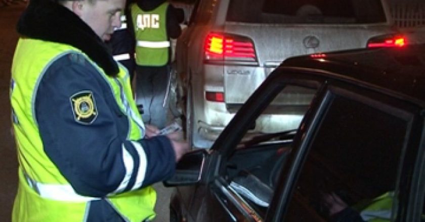 11 нетрезвых водителей задержали за прошедшие три дня сотрудники ГИБДД в Кирове