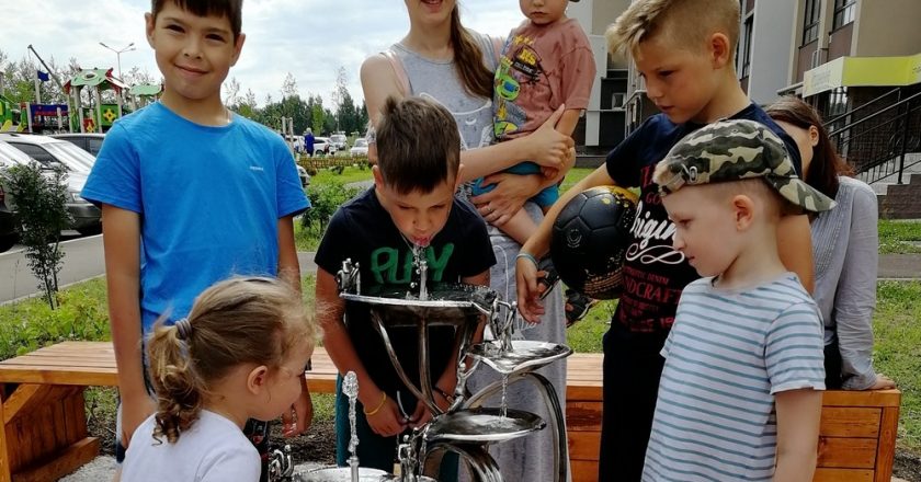 ККС открыли питьевой фонтана Семья