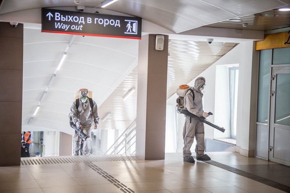 Железнодорожный вокзал в Кирове дезинфицировали