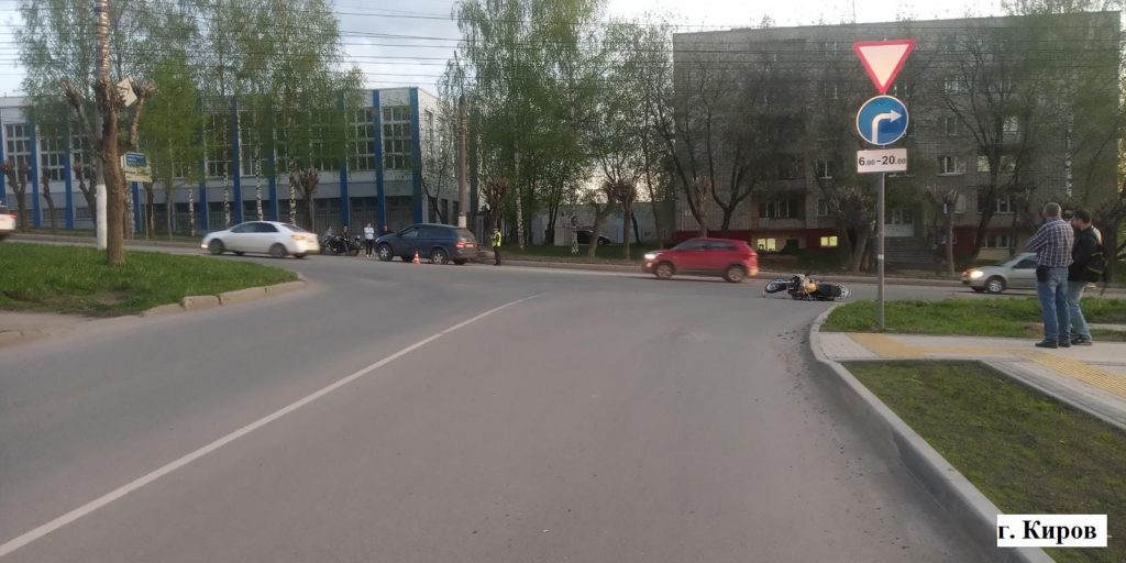 В Кировской области погиб мотоциклист