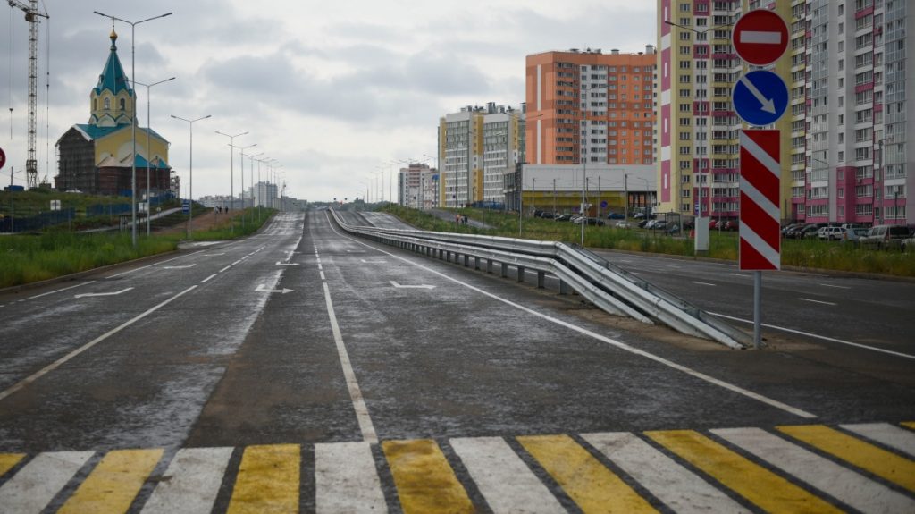 Строительство улицы Попова в Чистых прудах завершается