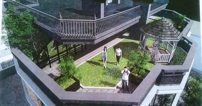 В Кирове опубликован проект многоэтажки с деревьями на крыше