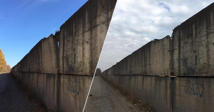 В Лянгасово отремонтировали опасный бетонный забор